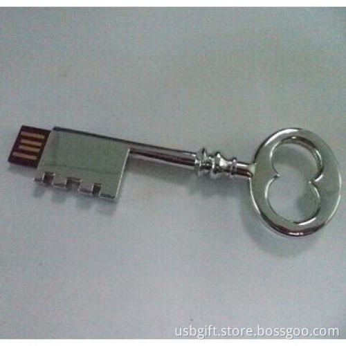 8GB USB Drive, Metal Key Shape